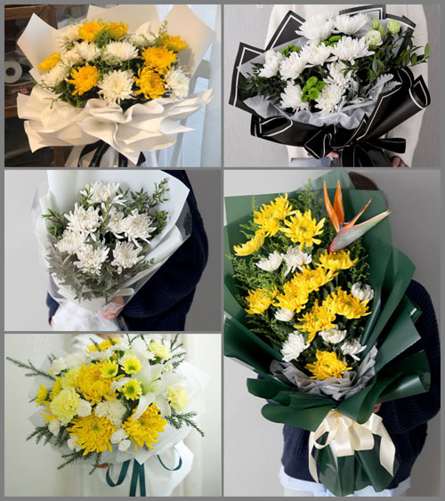 湖北武汉市新洲区邾城街道陈先村白事花束代送